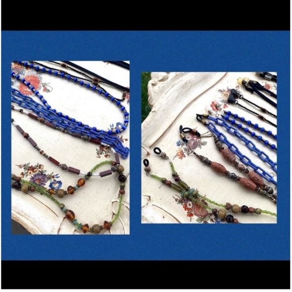 Vintage Eyewear Cord Strap Lot Holders Fit On Any Sunglasses & Sunglasses - Picture 6 of 9